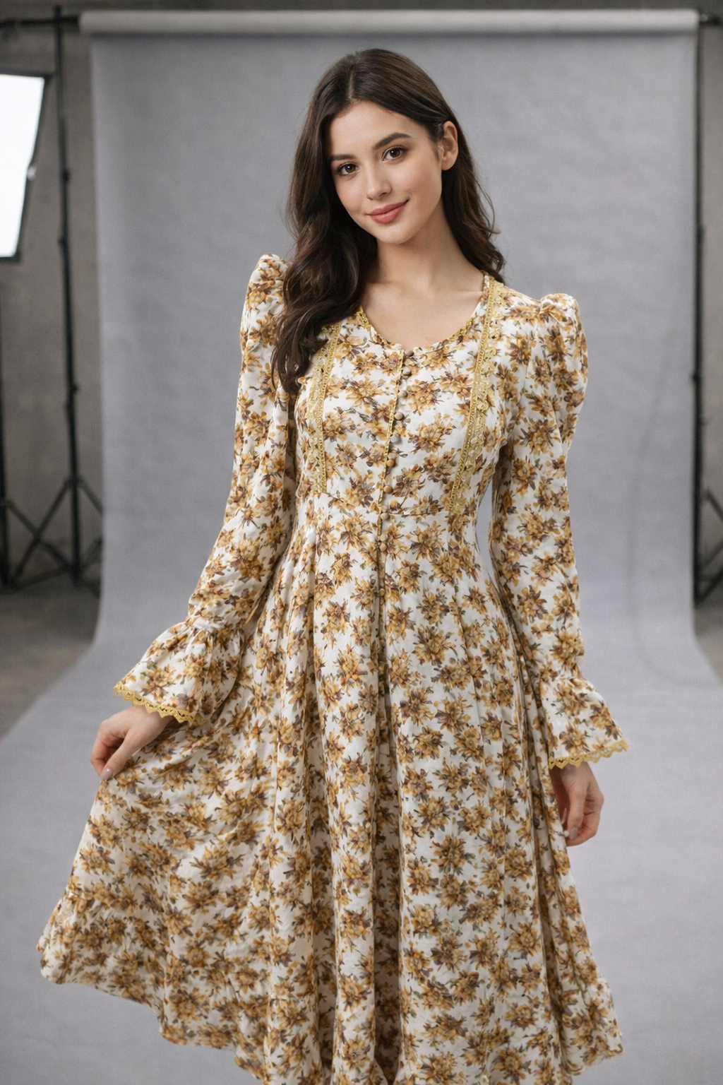 🌸 Elegant Floral 2-Piece Suit – Frock & Trouser Set 🌸