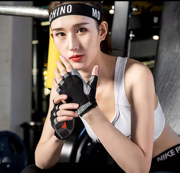 Gym Gloves Fitness Training Fingerless Men Women