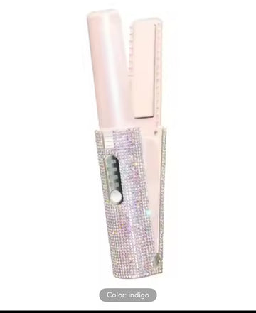 Mini Pearlescent Wireless Charging Portable Straightening Hair Curling Tool