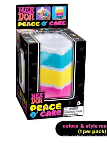 Nee Doh Peace O' Cake – Soft Cloud Squish Stress Relief Toy